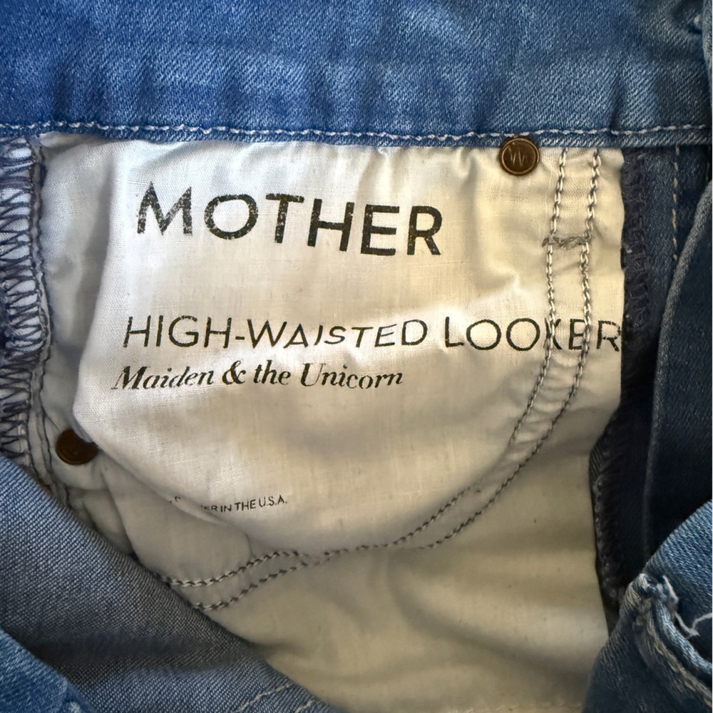 Mother High-Waisted Looker in Maiden & the Unicorn Women’s Size 25 - Picture 8 of 15